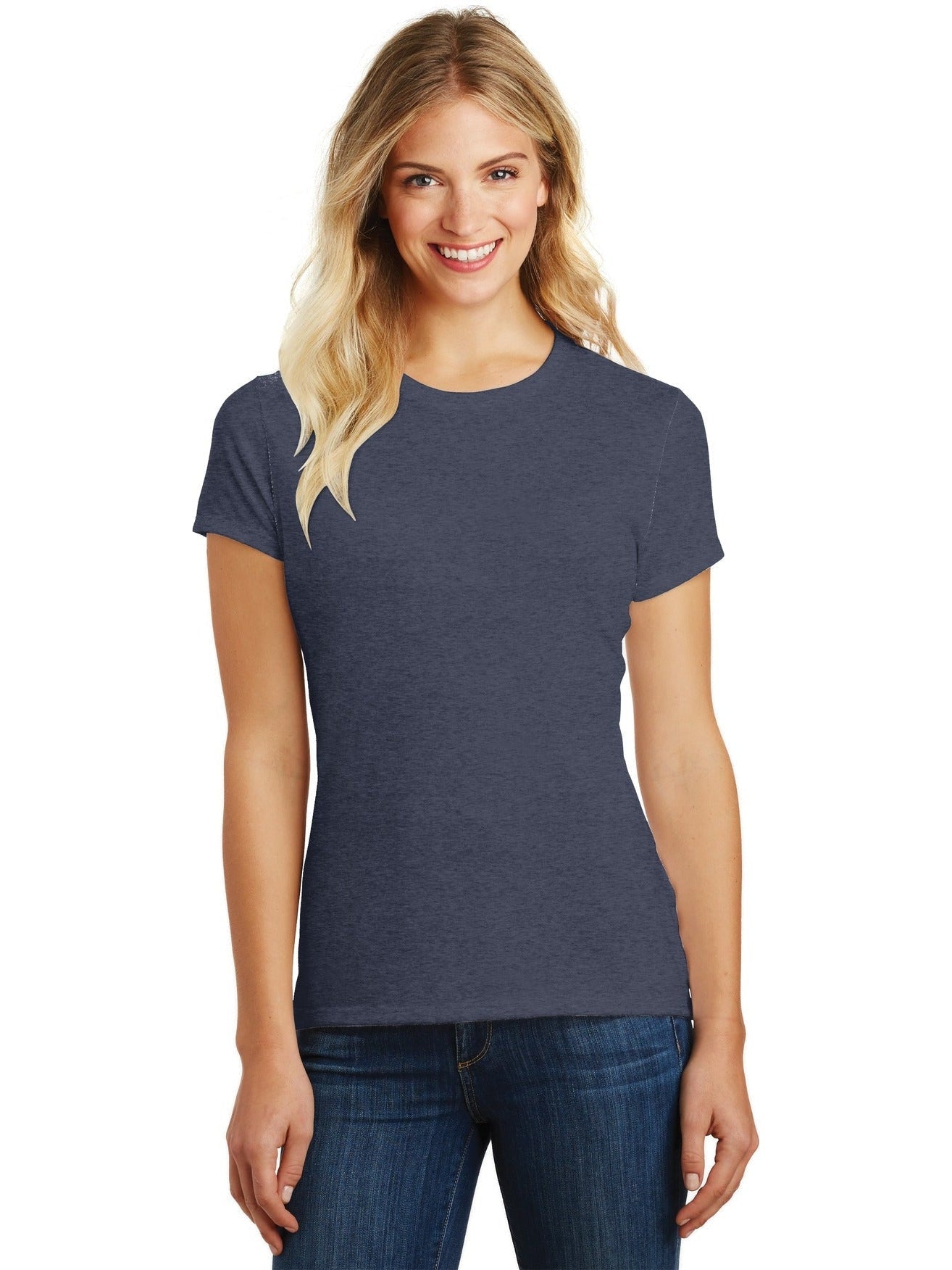 no-logo District Ladies Perfect Blend Tee-Regular-District-Thread Logic