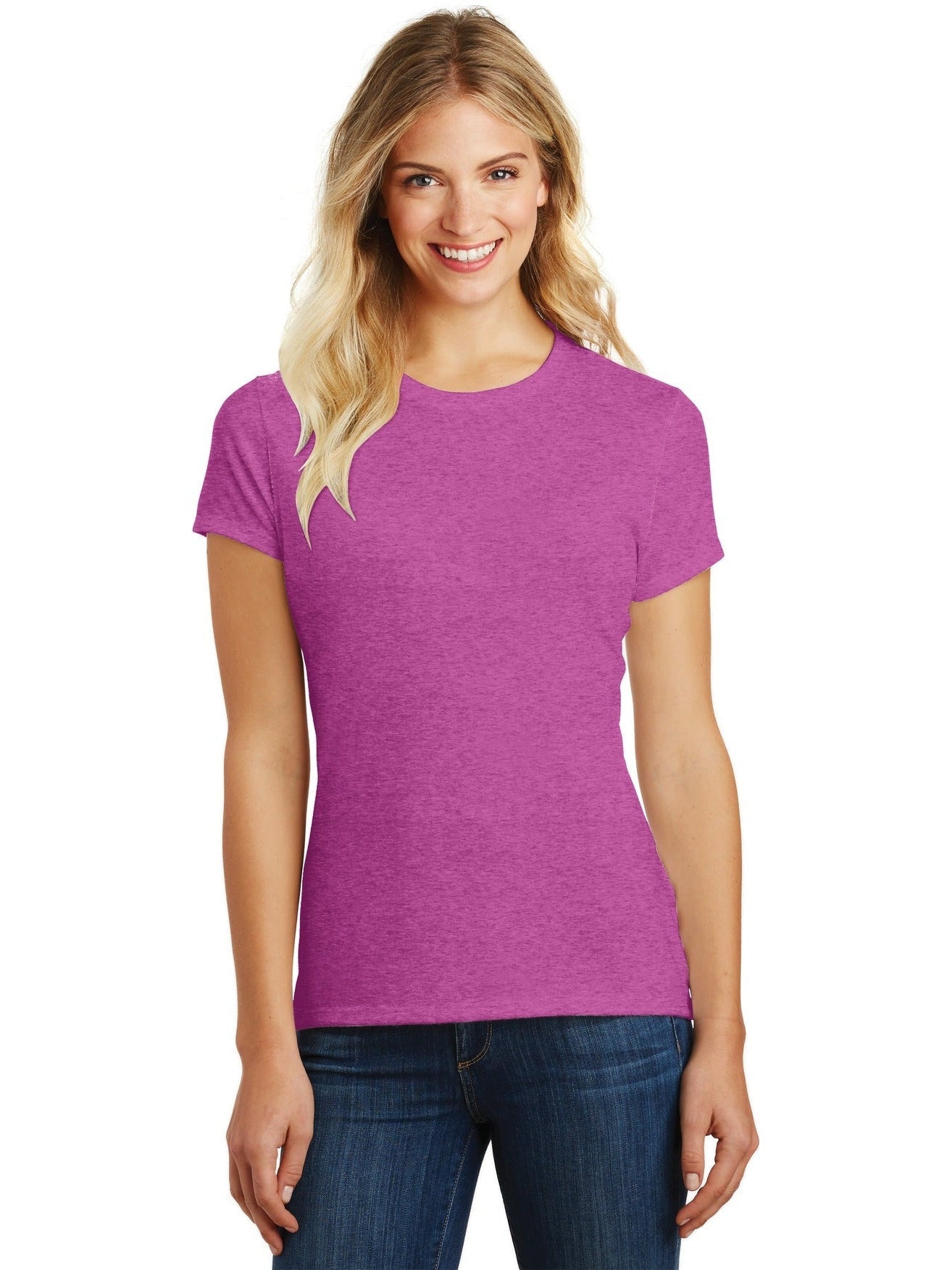 no-logo District Ladies Perfect Blend Tee-Regular-District-Thread Logic