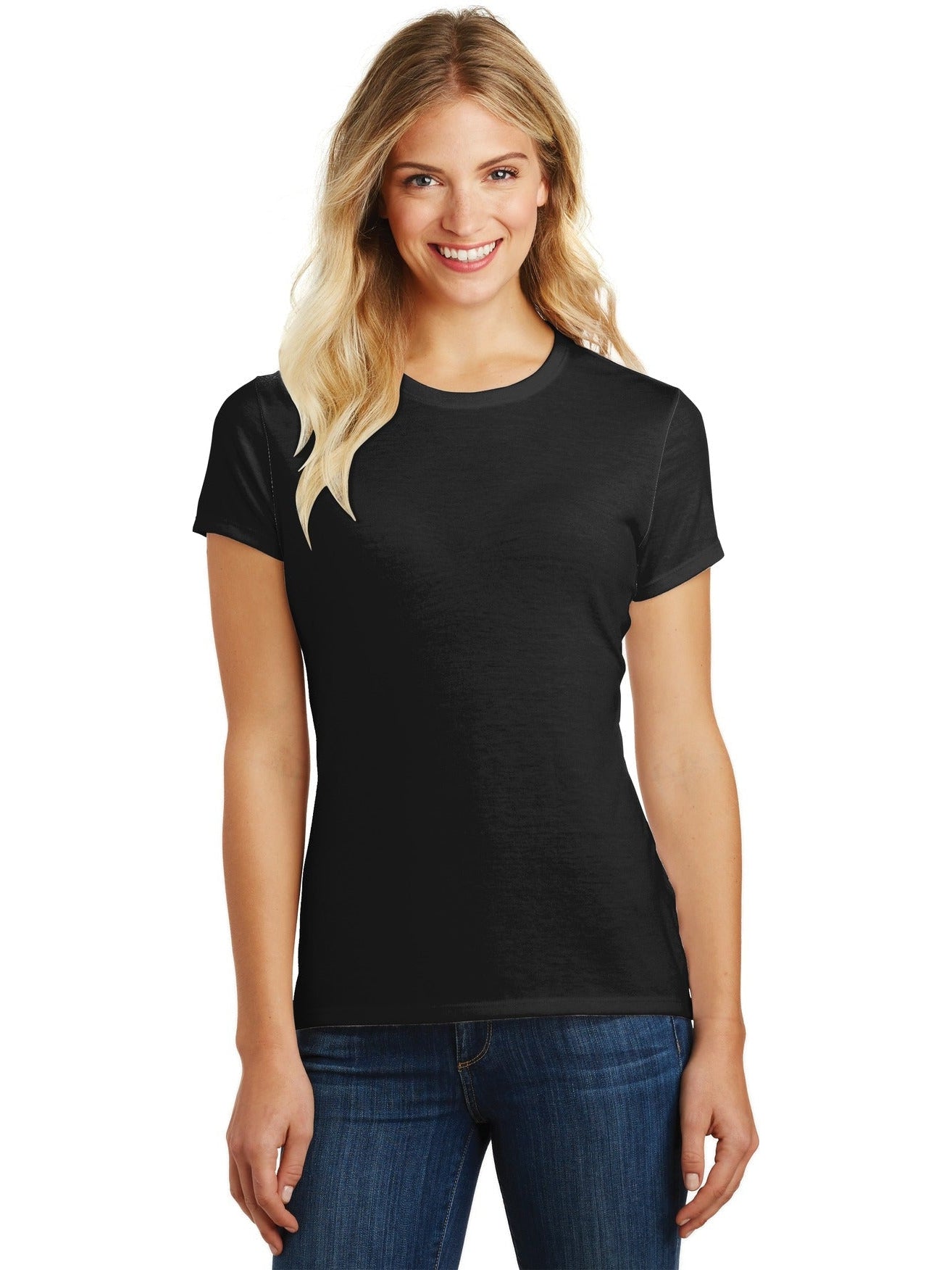 no-logo District Ladies Perfect Blend Tee-Regular-District-Thread Logic