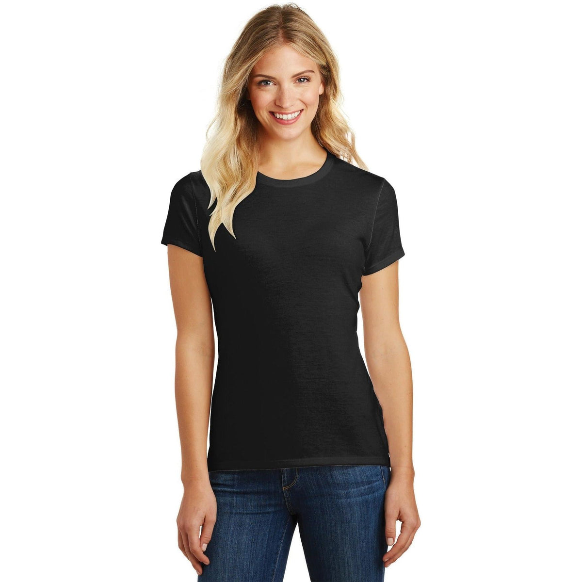 no-logo District Ladies Perfect Blend Tee-Regular-District-Thread Logic