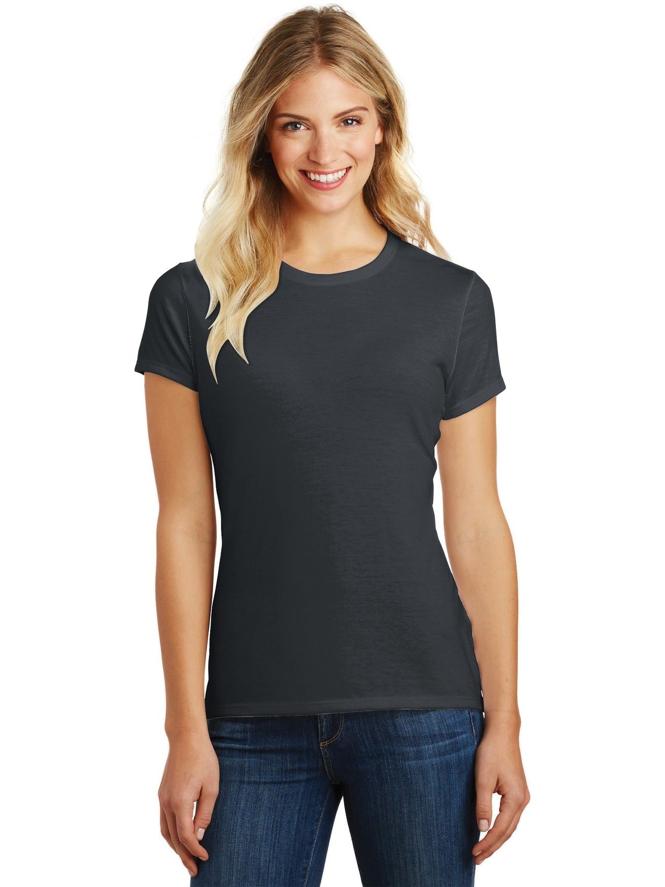 no-logo District Ladies Perfect Blend Tee-Regular-District-Thread Logic