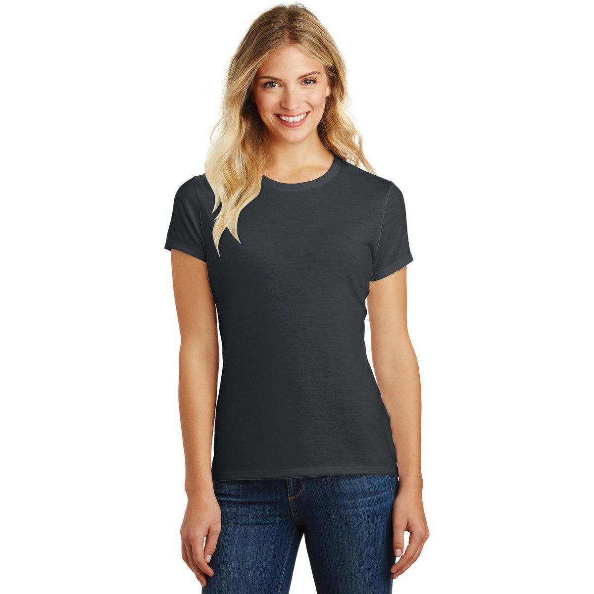 no-logo District Ladies Perfect Blend Tee-Regular-District-Thread Logic