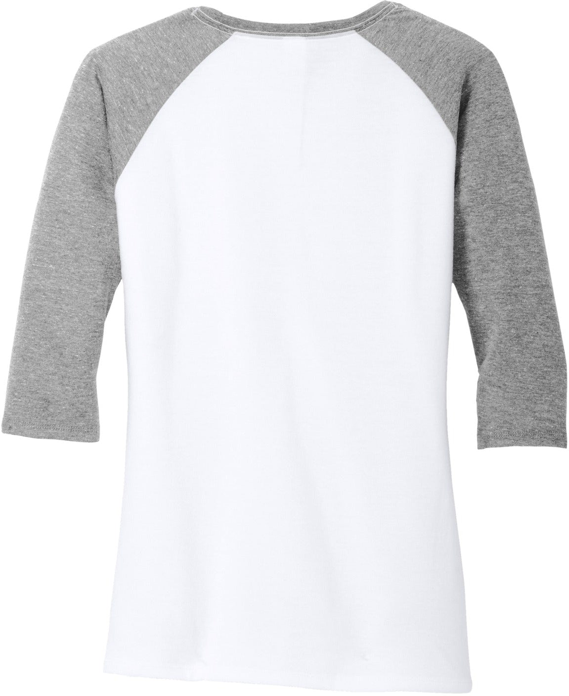 no-logo District Ladies Perfect Tri 3/4-Sleeve Raglan-Regular-District-Thread Logic