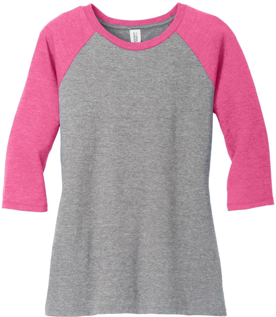 District Ladies Perfect Tri 3/4-Sleeve Raglan