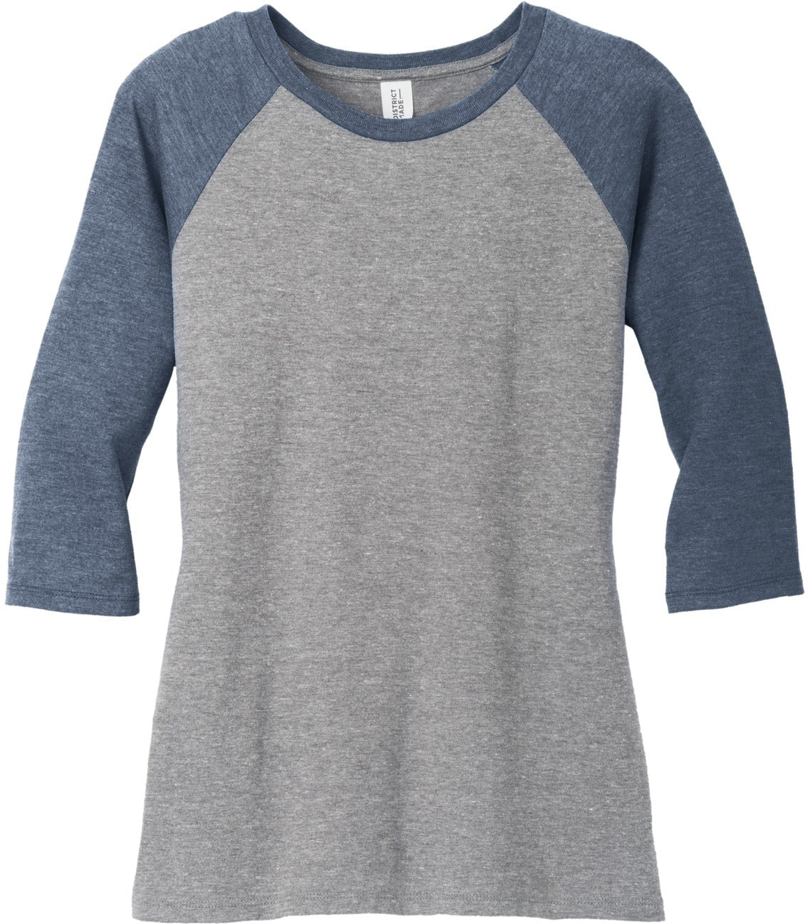 District Ladies Perfect Tri 3/4-Sleeve Raglan