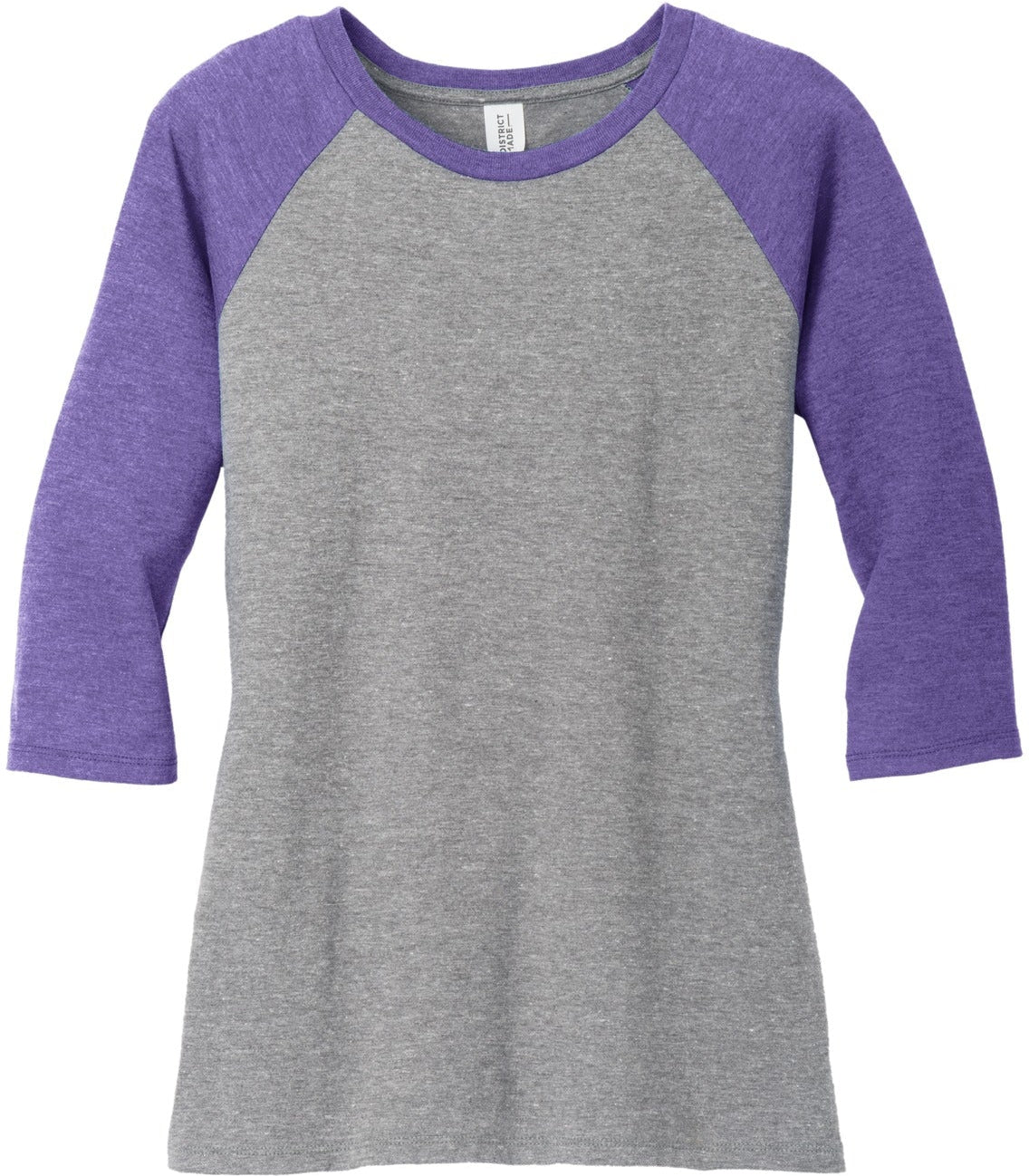 District Ladies Perfect Tri 3/4-Sleeve Raglan