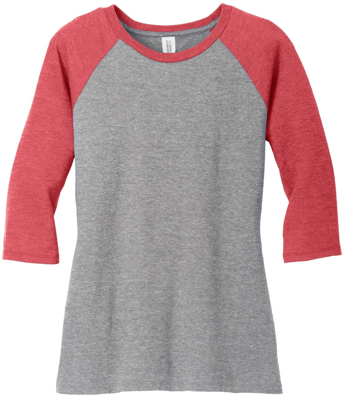 District Ladies Perfect Tri 3/4-Sleeve Raglan