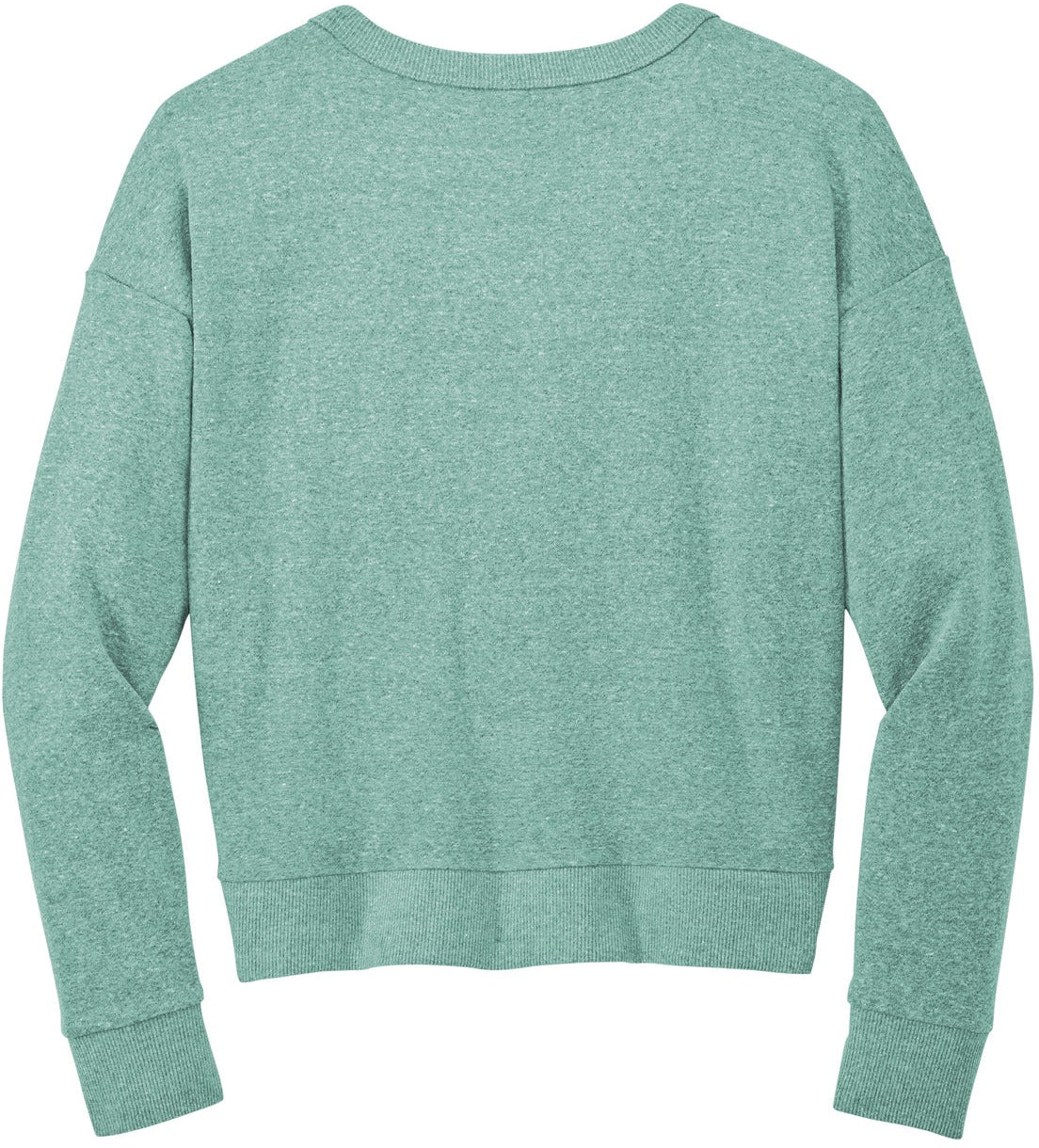 no-logo District Ladies Perfect Tri Fleece V-Neck Sweatshirt-Apparel-District-Thread Logic