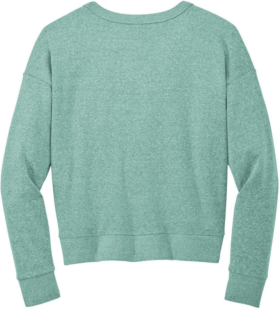 no-logo District Ladies Perfect Tri Fleece V-Neck Sweatshirt-Apparel-District-Thread Logic