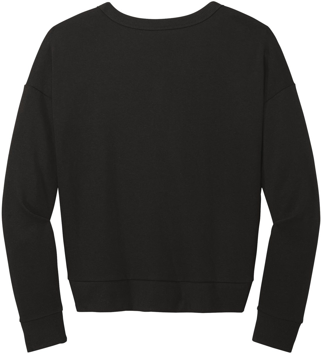 no-logo District Ladies Perfect Tri Fleece V-Neck Sweatshirt-Apparel-District-Thread Logic