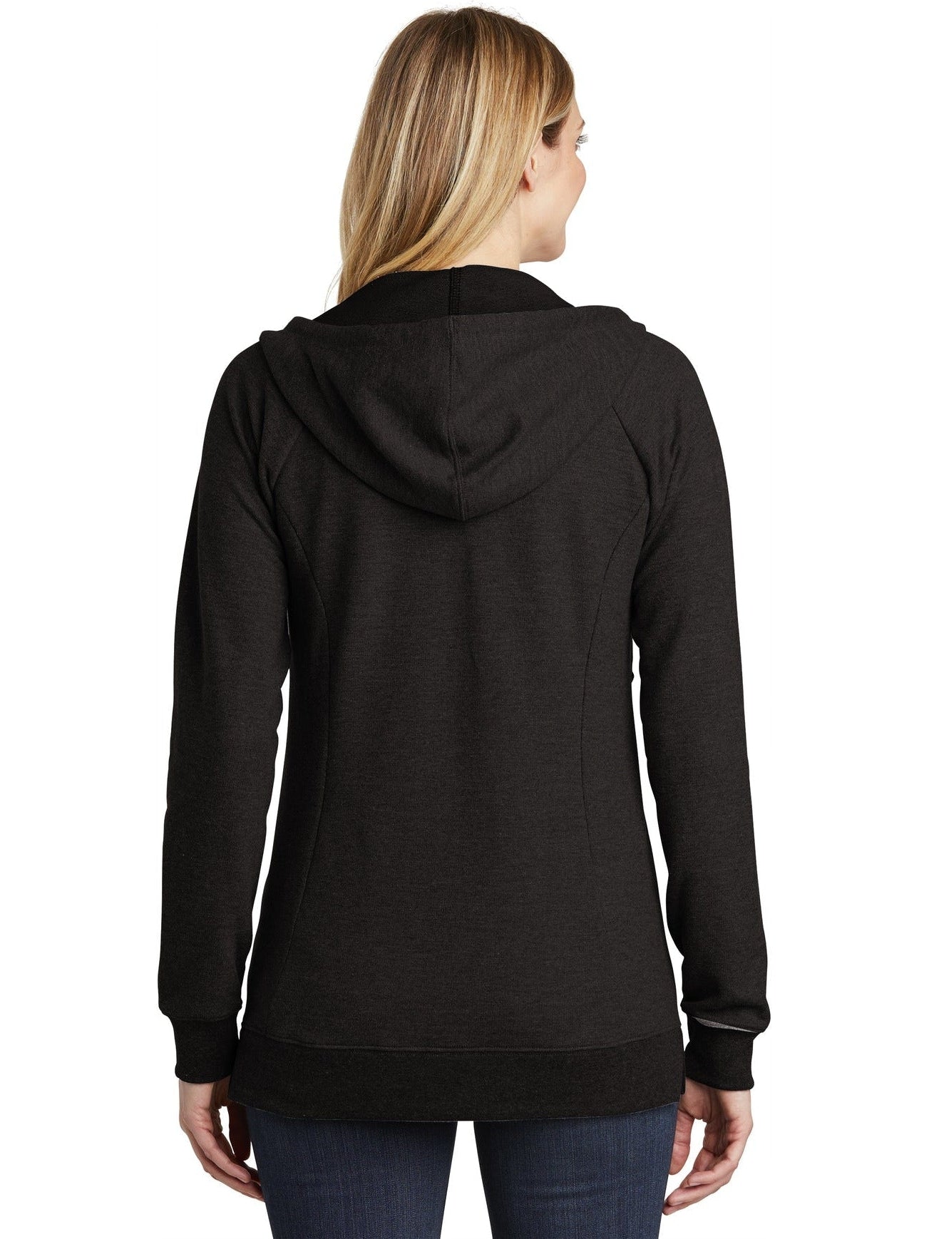 no-logo District Ladies Perfect Tri French Terry Full-Zip Hoodie-Regular-District-Thread Logic