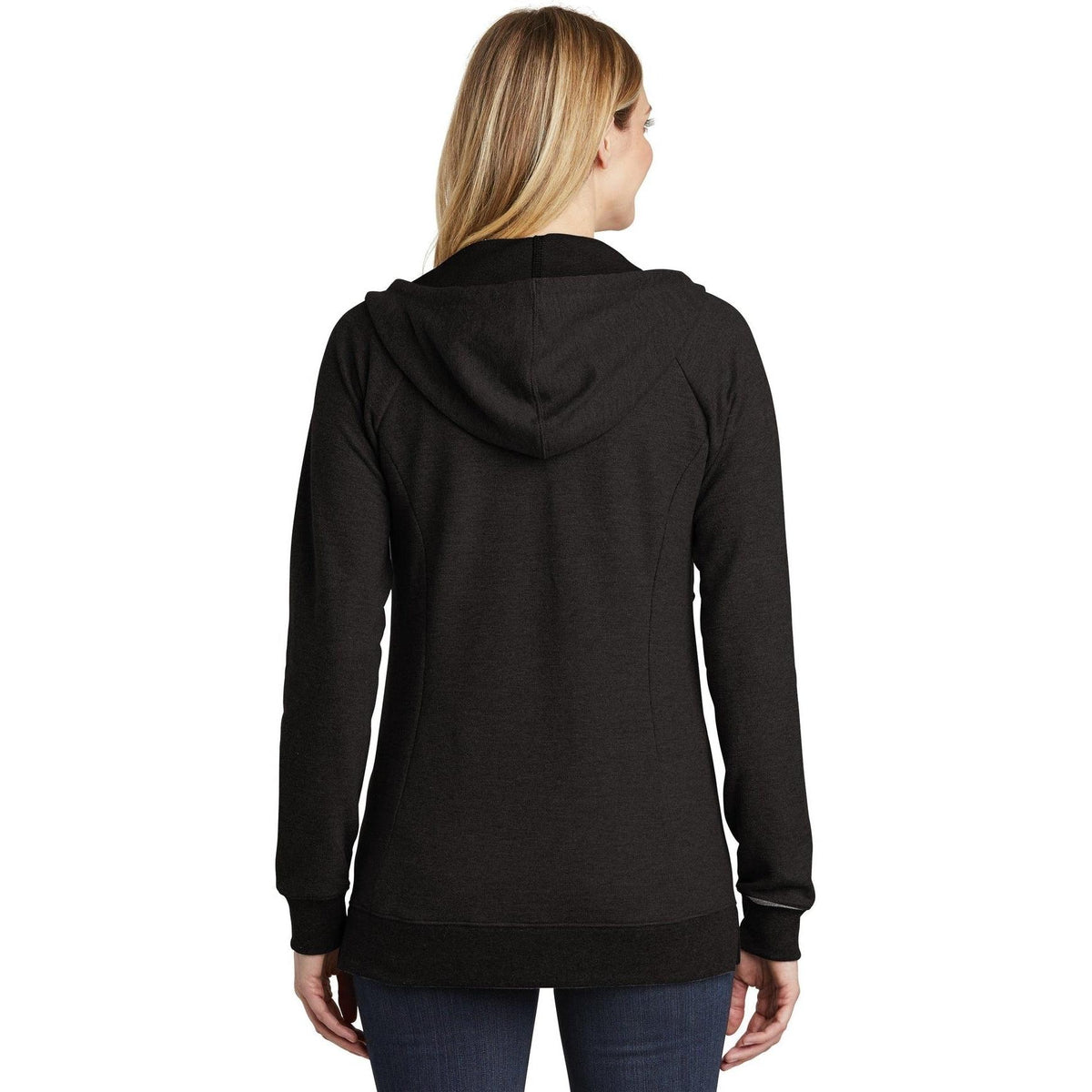 no-logo District Women's Perfect Tri French Terry Full-Zip Hoodie-Full Zips-District-Thread Logic
