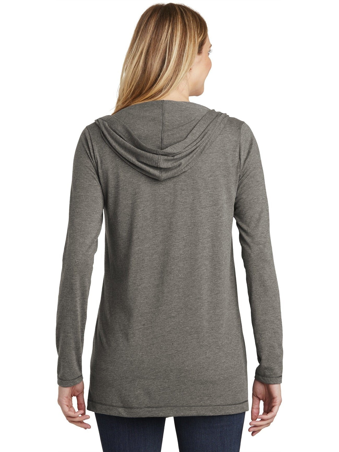 no-logo District Ladies Perfect Tri Hooded Cardigan-Regular-District-Thread Logic