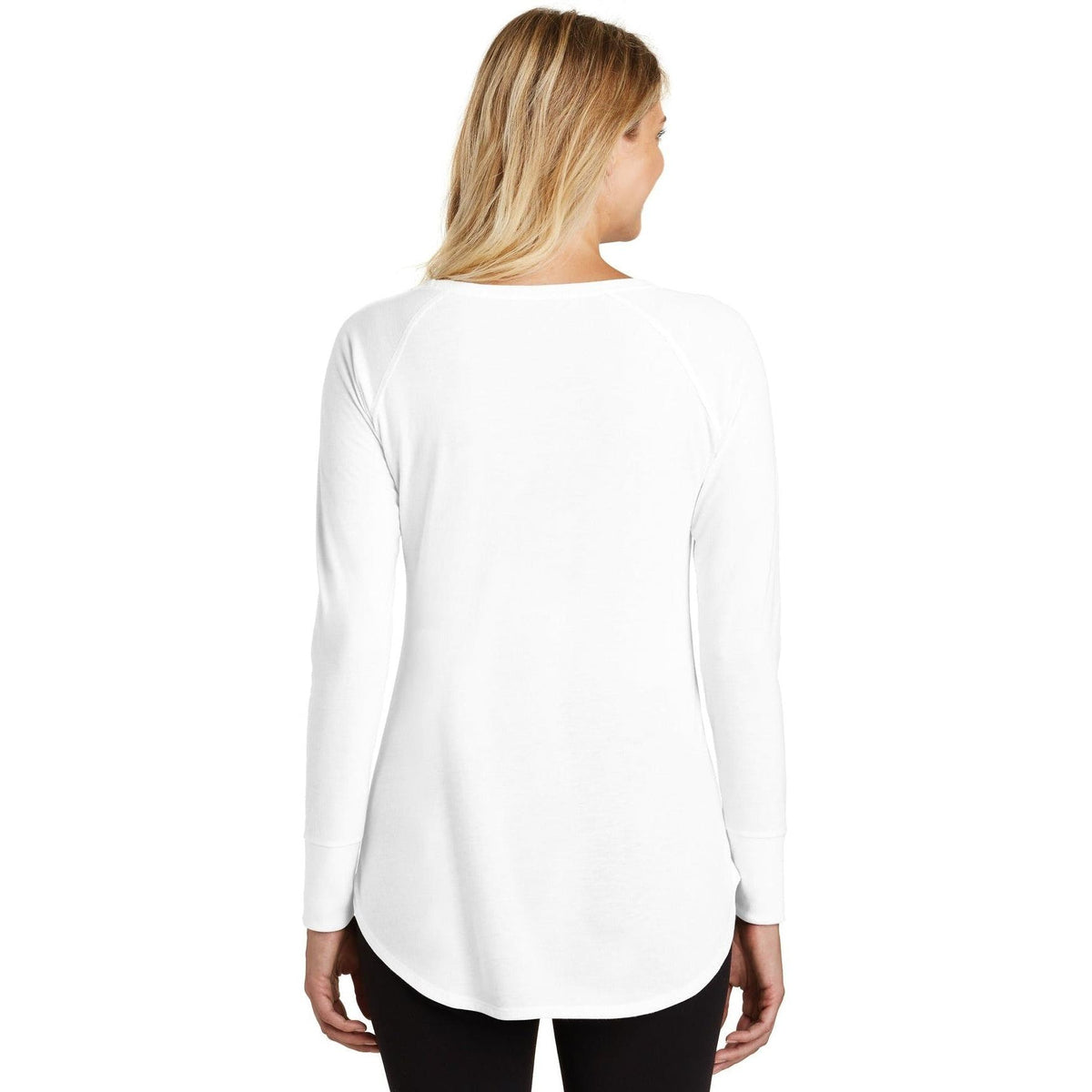 no-logo District Women's Perfect Tri Long Sleeve Tunic Tee-Regular-District-Thread Logic