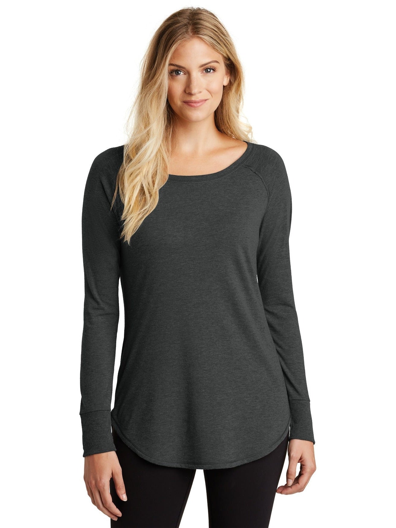 no-logo District Ladies Perfect Tri Long Sleeve Tunic Tee-Regular-District-Thread Logic