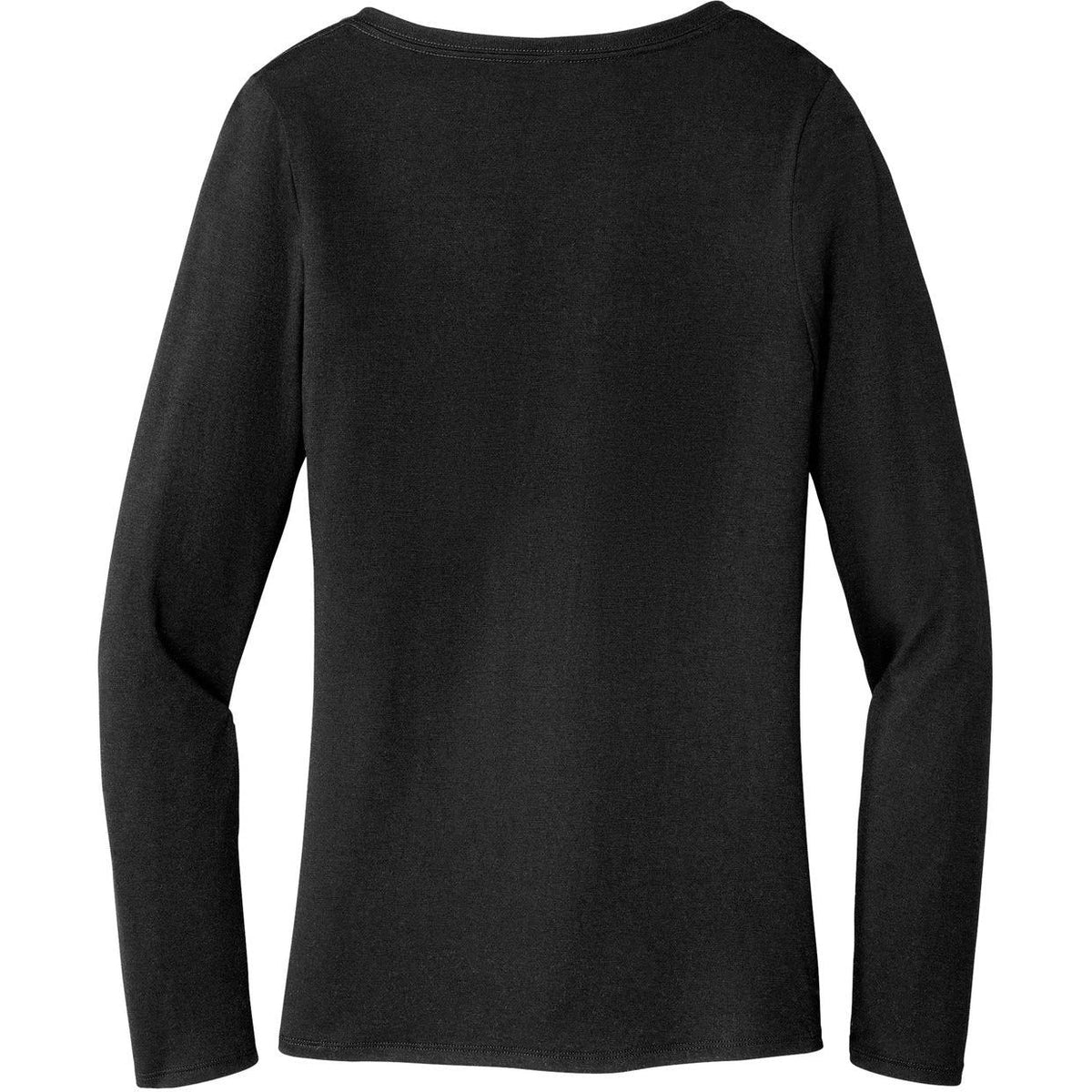 no-logo District Ladies Perfect Tri Long Sleeve V-Neck Tee-Regular-District-Thread Logic