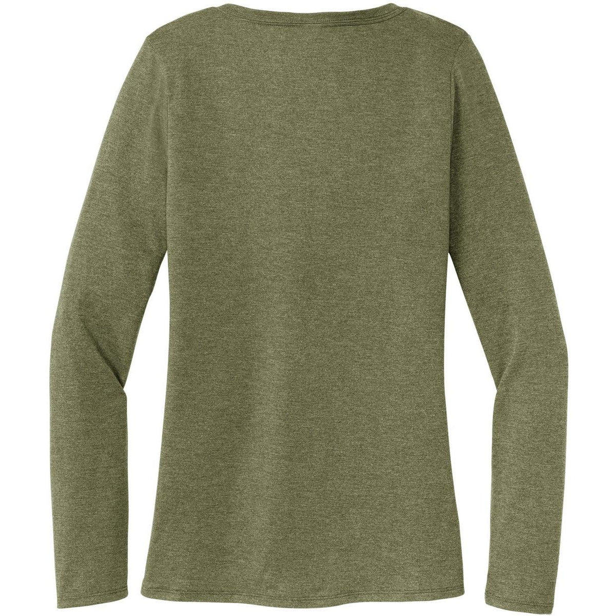 no-logo District Ladies Perfect Tri Long Sleeve V-Neck Tee-Regular-District-Thread Logic