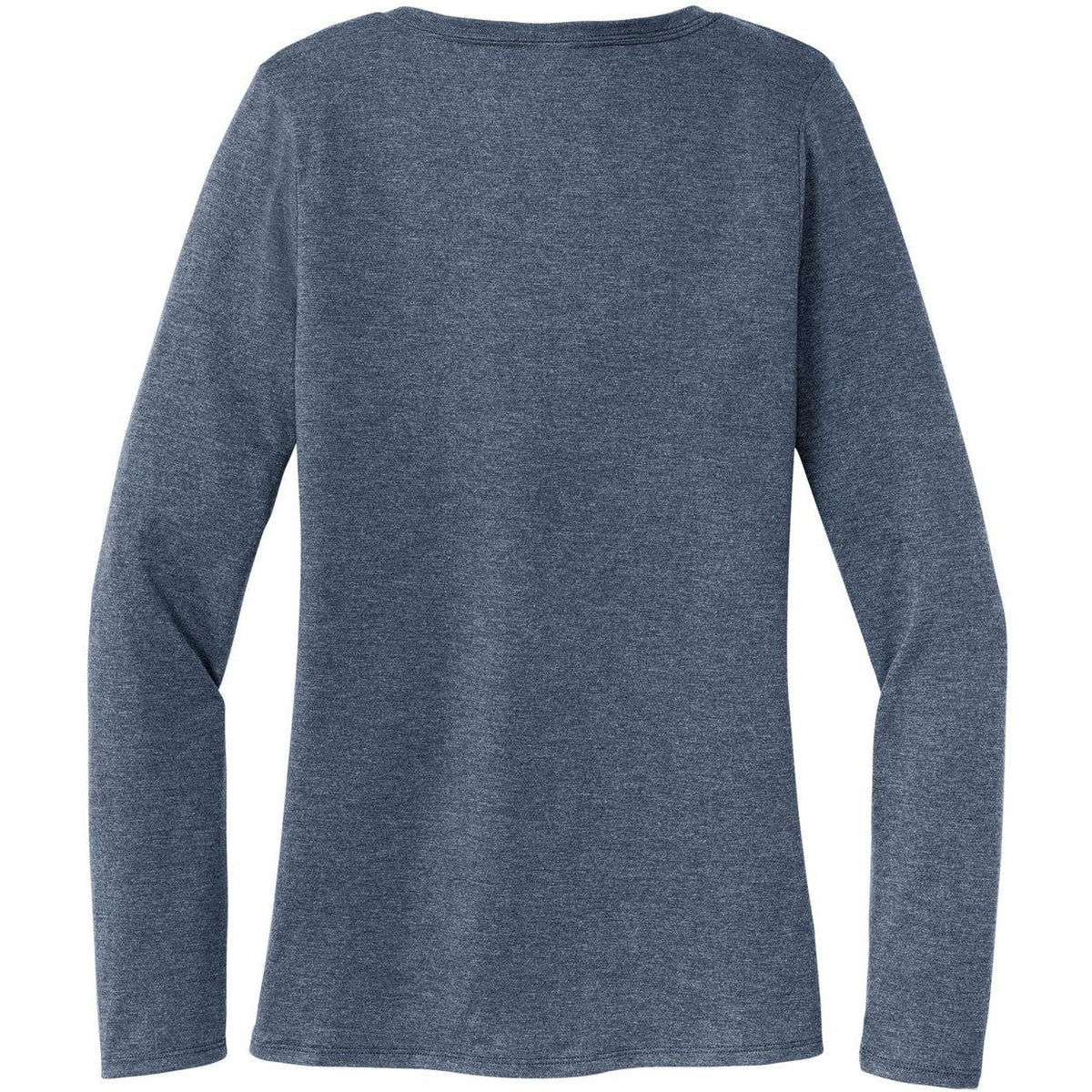 no-logo District Ladies Perfect Tri Long Sleeve V-Neck Tee-Regular-District-Thread Logic