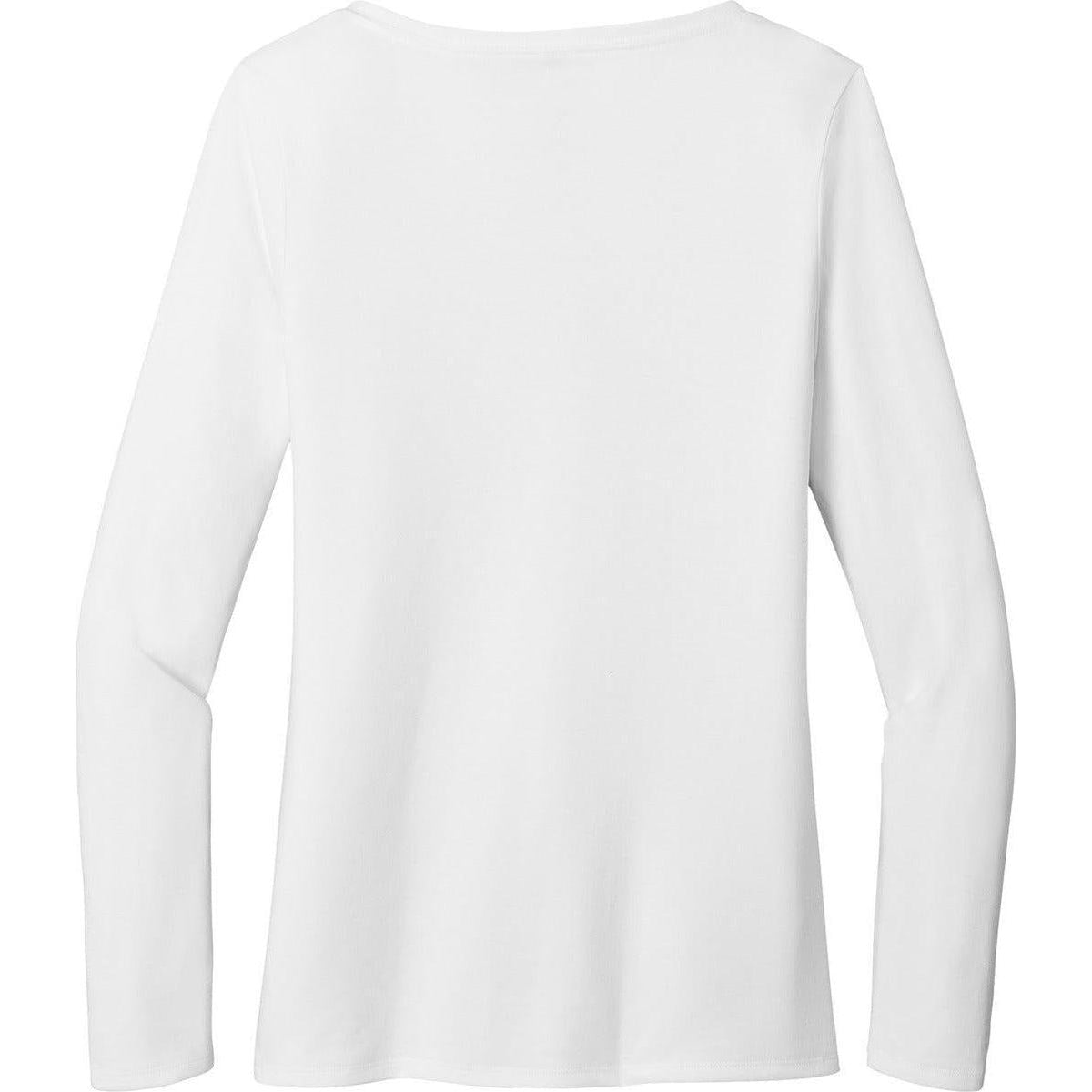 no-logo District Ladies Perfect Tri Long Sleeve V-Neck Tee-Regular-District-Thread Logic