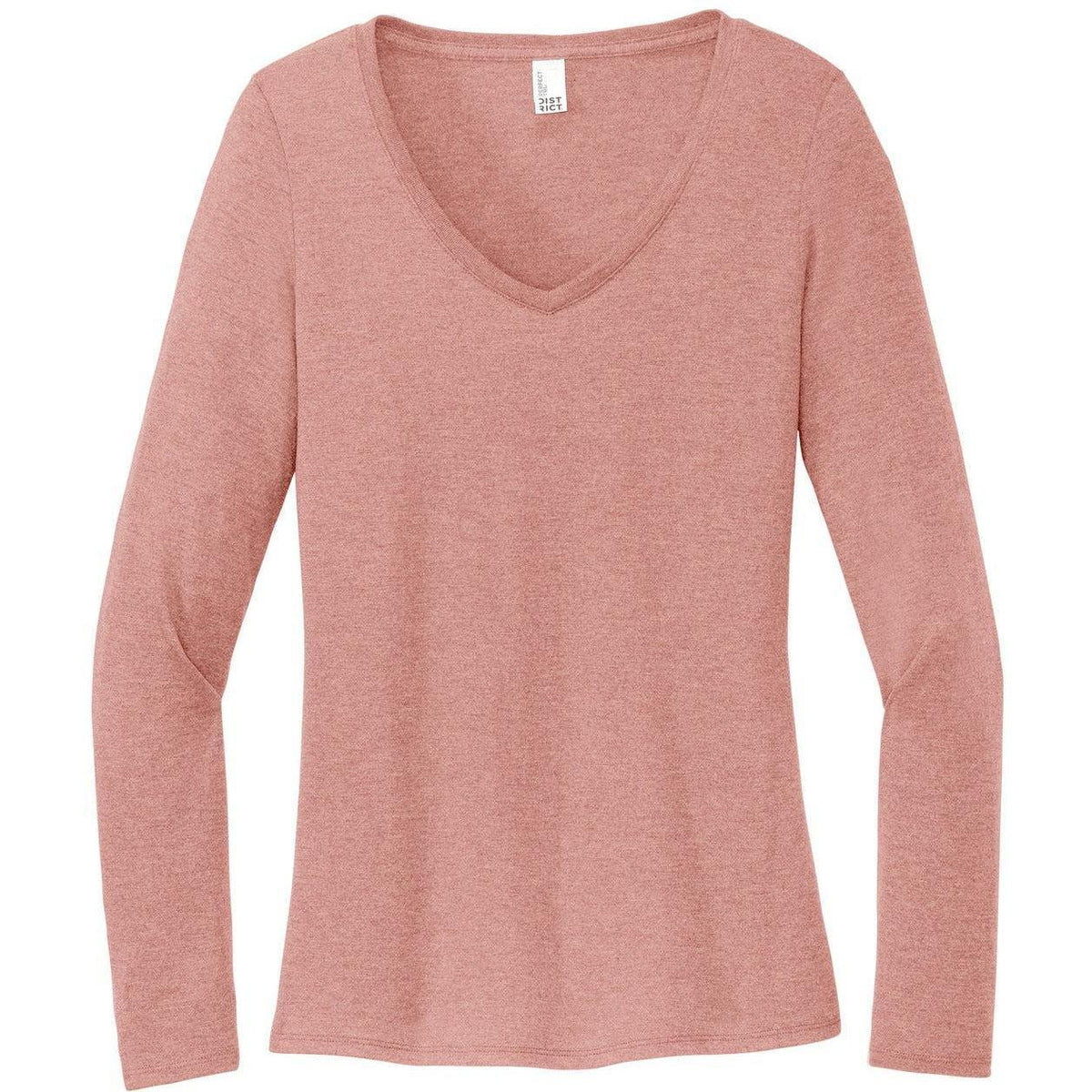 no-logo District Ladies Perfect Tri Long Sleeve V-Neck Tee