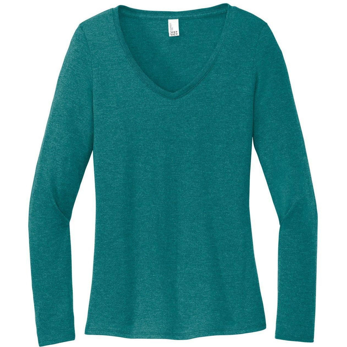 no-logo District Ladies Perfect Tri Long Sleeve V-Neck Tee