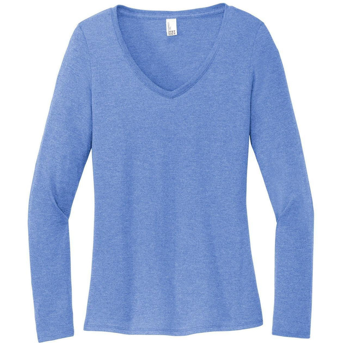 no-logo District Ladies Perfect Tri Long Sleeve V-Neck Tee