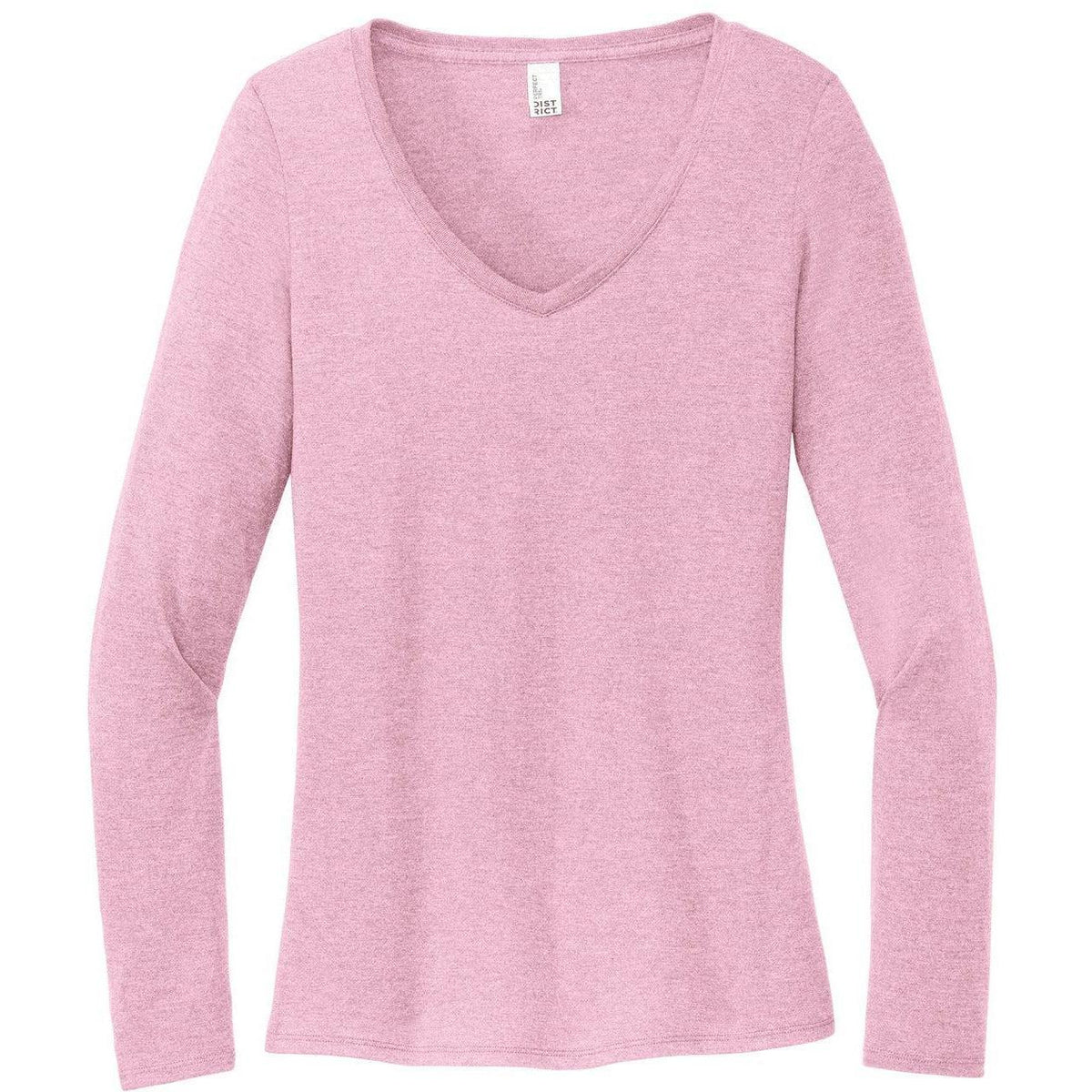 no-logo District Ladies Perfect Tri Long Sleeve V-Neck Tee