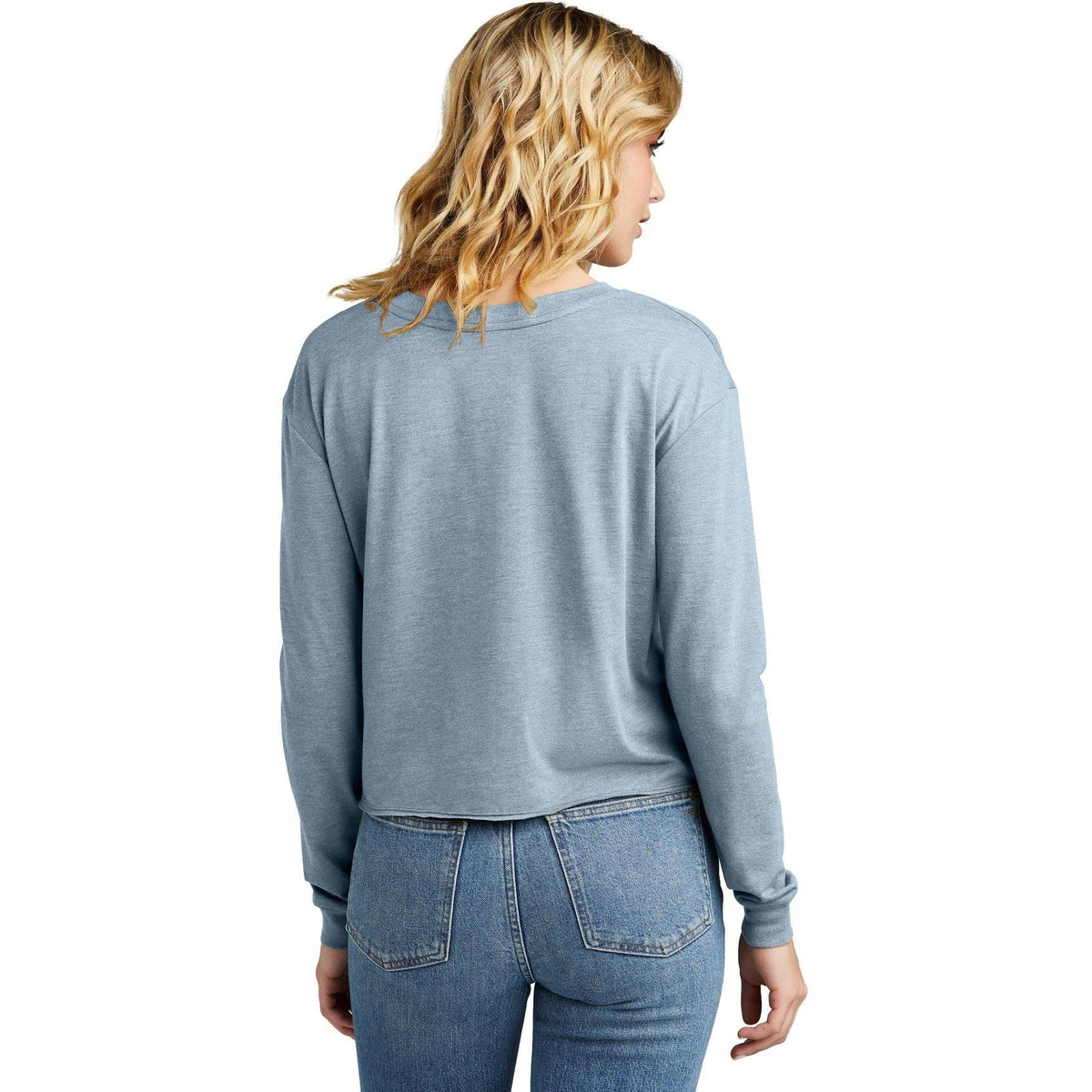 no-logo District Ladies Perfect Tri Midi Long Sleeve Tee-New-District-Thread Logic