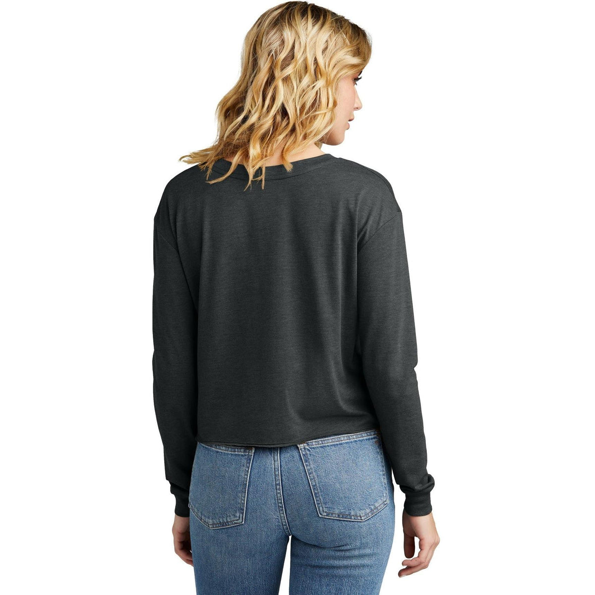 no-logo District Ladies Perfect Tri Midi Long Sleeve Tee-New-District-Thread Logic
