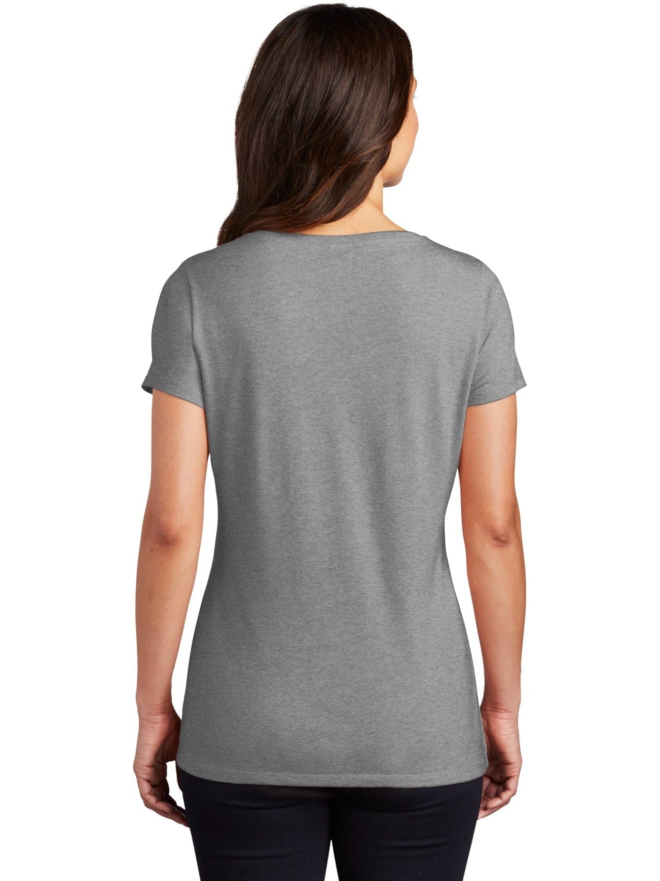 no-logo District Ladies Perfect Tri V-Neck Tee-Regular-District-Thread Logic