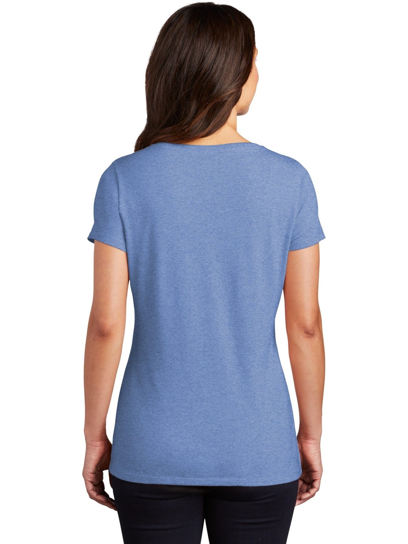 no-logo District Ladies Perfect Tri V-Neck Tee-Regular-District-Thread Logic