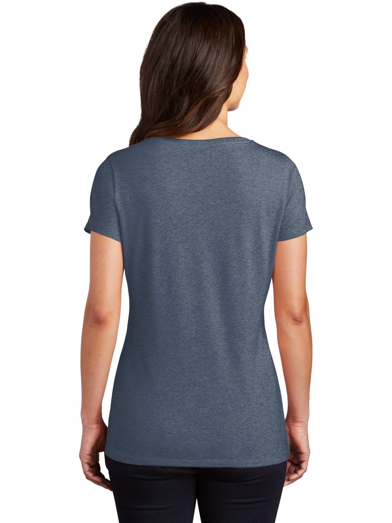 no-logo District Ladies Perfect Tri V-Neck Tee-Regular-District-Thread Logic