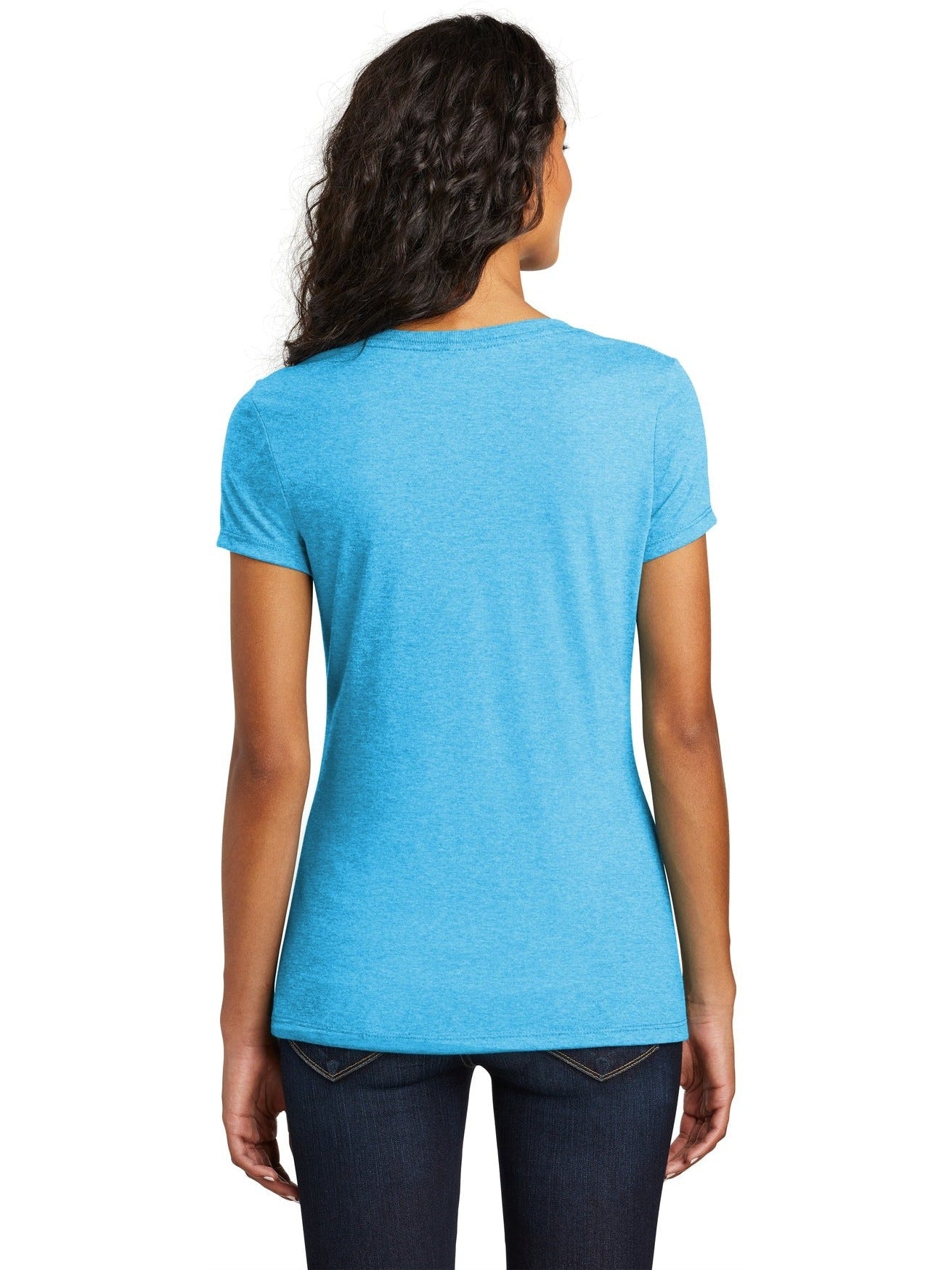 no-logo District Ladies Perfect Tri V-Neck Tee-Regular-District-Thread Logic