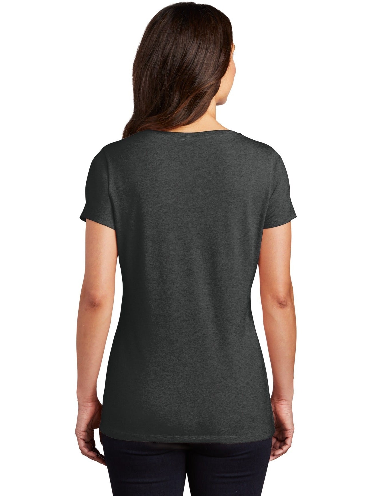 no-logo District Ladies Perfect Tri V-Neck Tee-Regular-District-Thread Logic