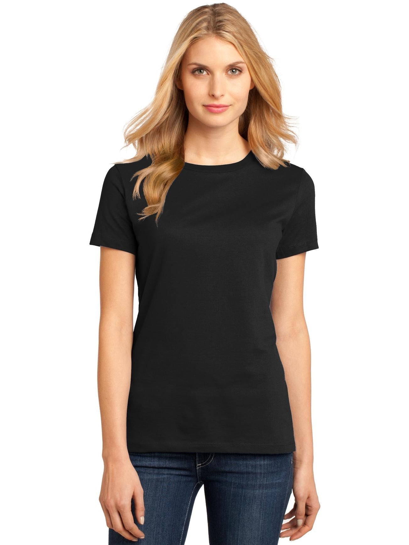 no-logo District Ladies Perfect Weight Crew Tee-Regular-District-Thread Logic