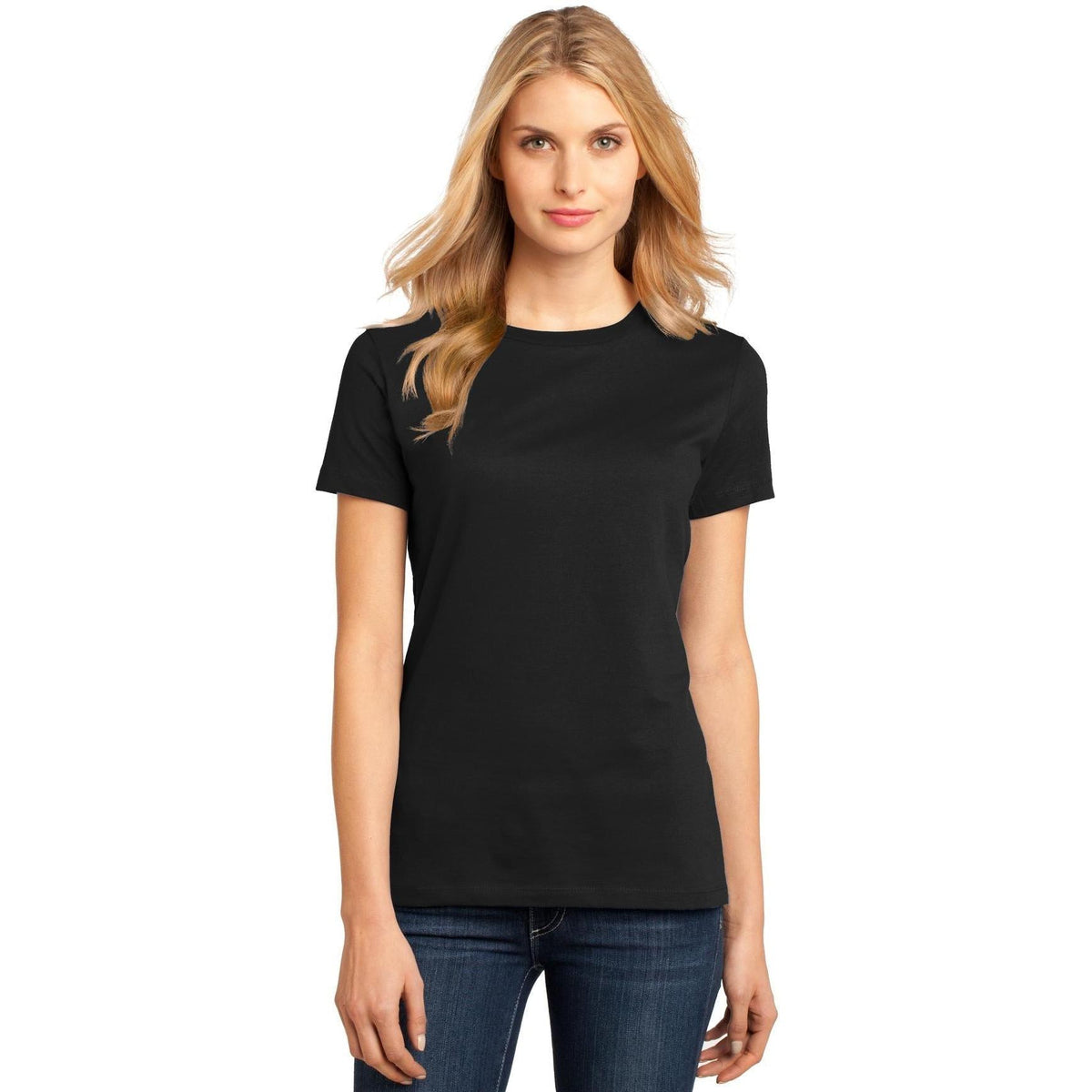 no-logo District Women's Perfect Weight Crew Tee-Polos-District-Thread Logic