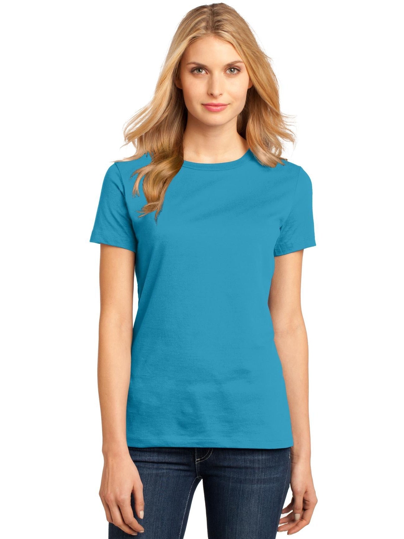 no-logo District Ladies Perfect Weight Crew Tee-Regular-District-Thread Logic