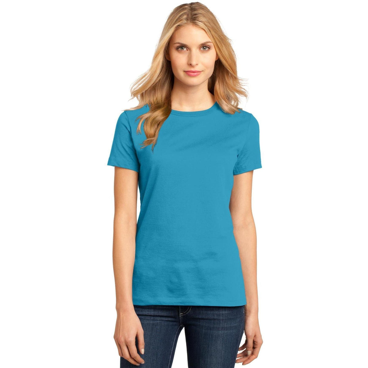 no-logo District Women's Perfect Weight Crew Tee-Polos-District-Thread Logic