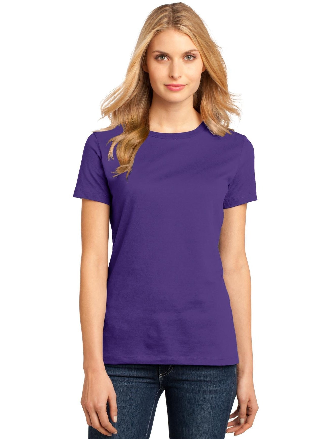 no-logo District Ladies Perfect Weight Crew Tee-Regular-District-Thread Logic