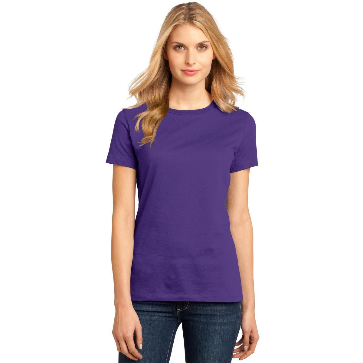 no-logo District Women's Perfect Weight Crew Tee-Polos-District-Thread Logic