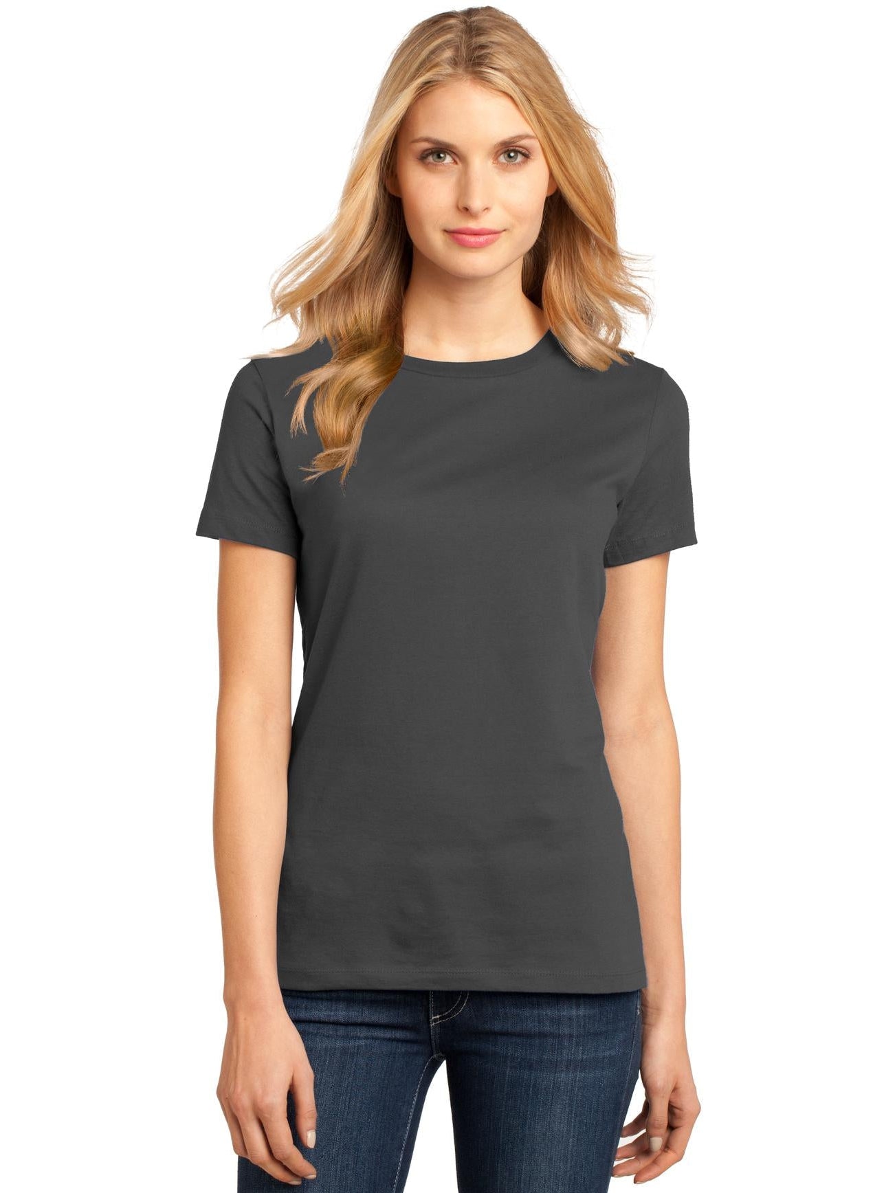 no-logo District Ladies Perfect Weight Crew Tee-Regular-District-Thread Logic