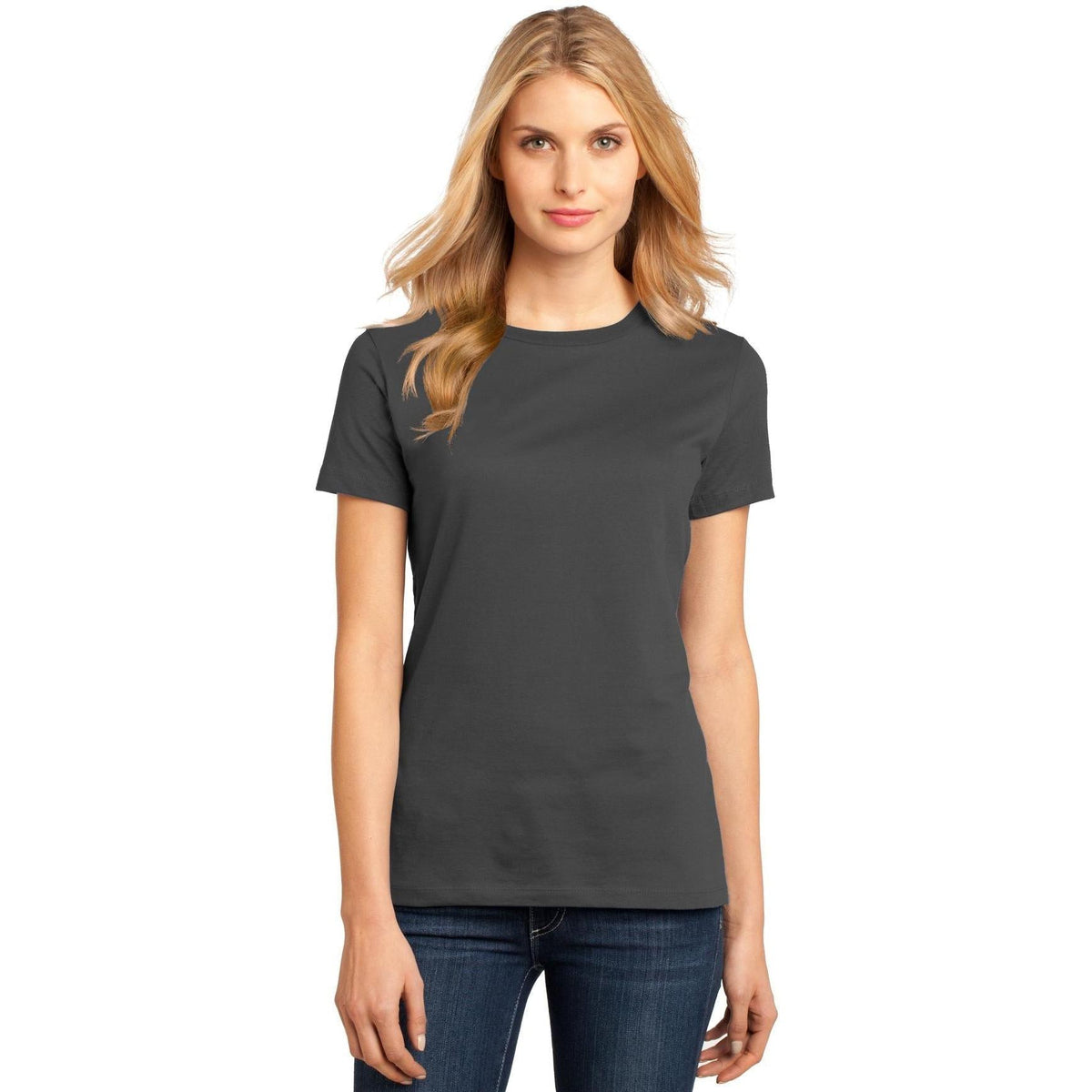 no-logo District Women's Perfect Weight Crew Tee-Polos-District-Thread Logic