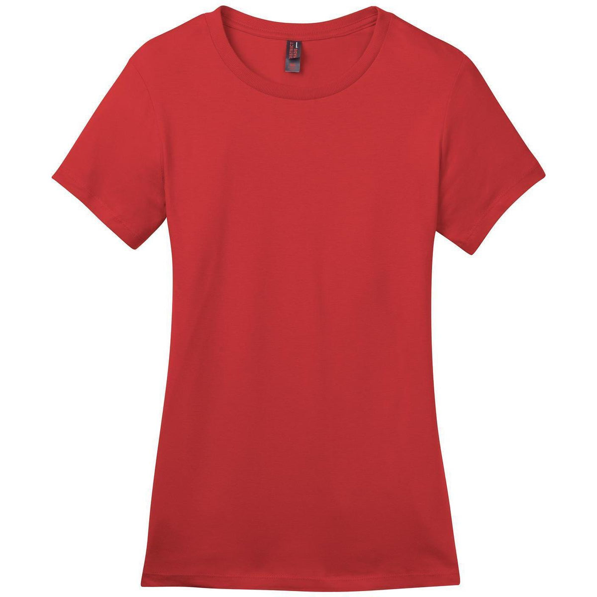no-logo District Women's Perfect Weight Crew Tee-Polos-District-Classic Red-XS-Thread Logic