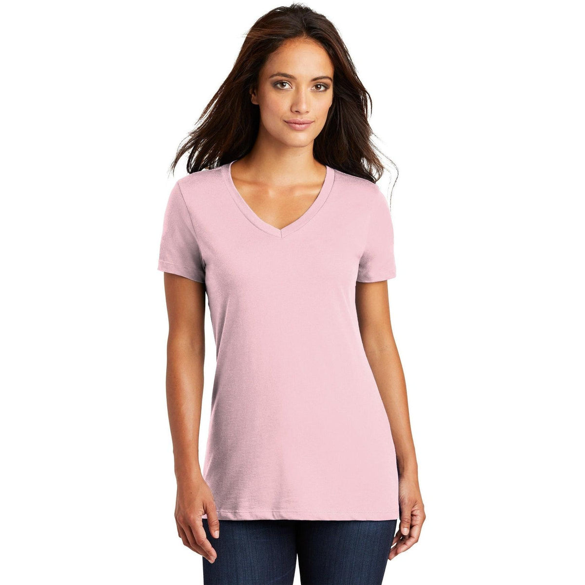 no-logo District Women's Perfect Weight V-Neck Tee-Polos-District-Thread Logic