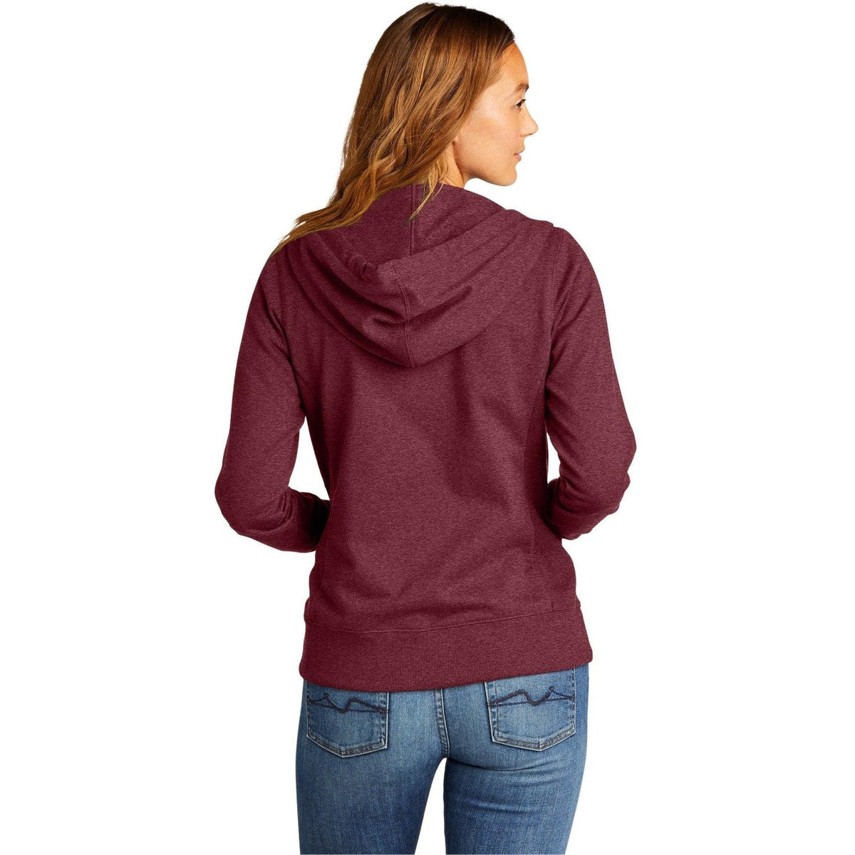 no-logo District Ladies Re-Fleece Full-Zip Hoodie-Regular-District-Thread Logic