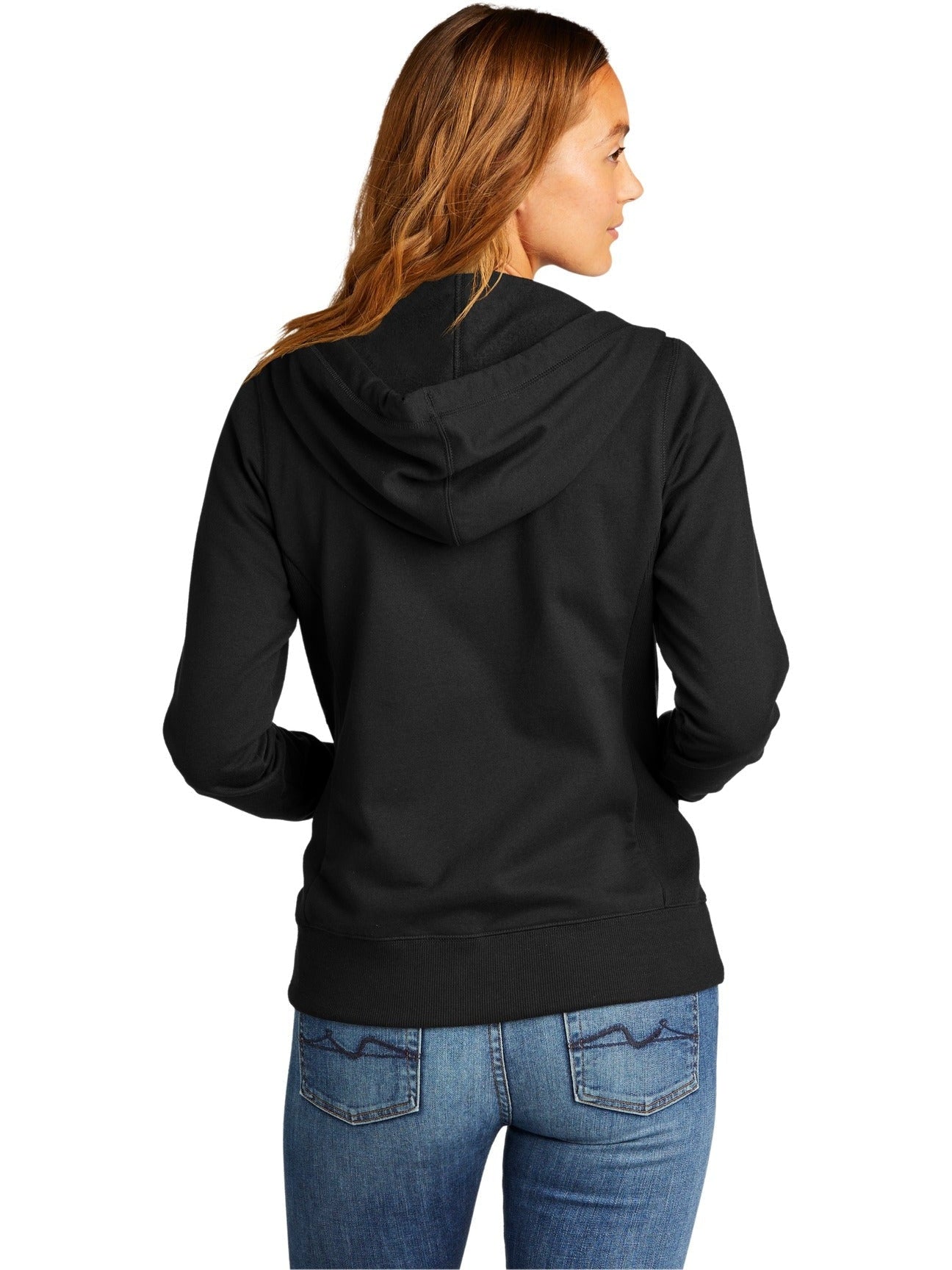 no-logo District Ladies Re-Fleece Full-Zip Hoodie-Regular-District-Thread Logic