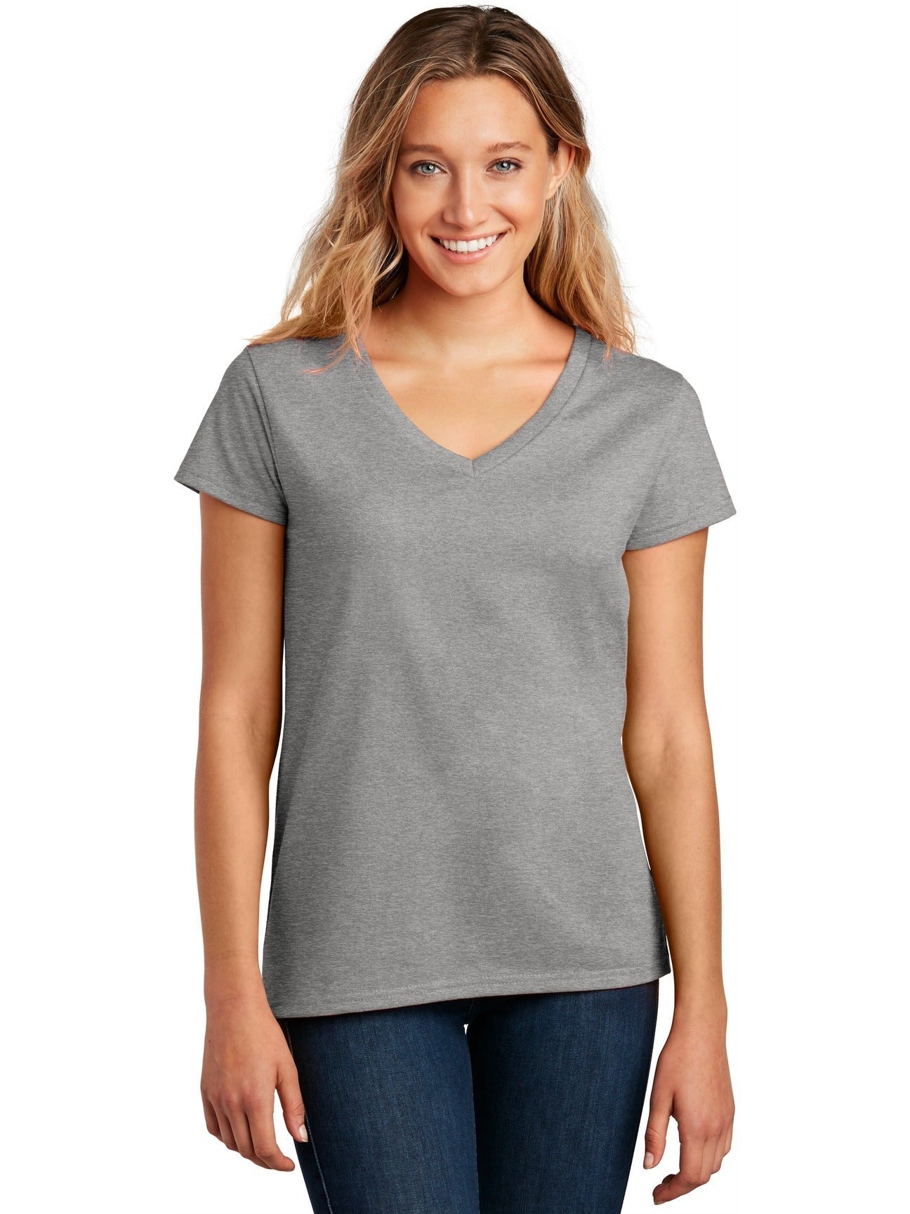 no-logo District Ladies Re-Tee V-Neck-Regular-District-Thread Logic