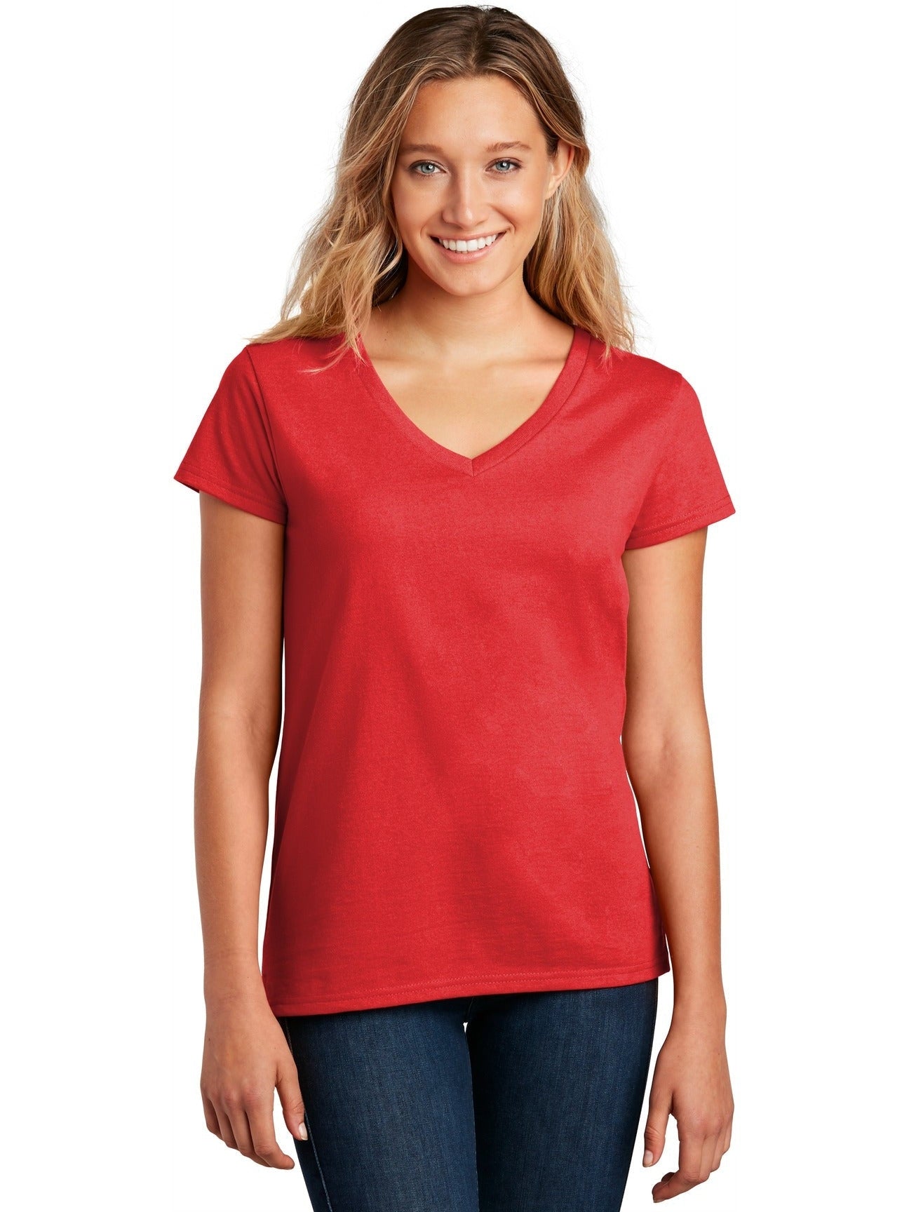 no-logo District Ladies Re-Tee V-Neck-Regular-District-Thread Logic