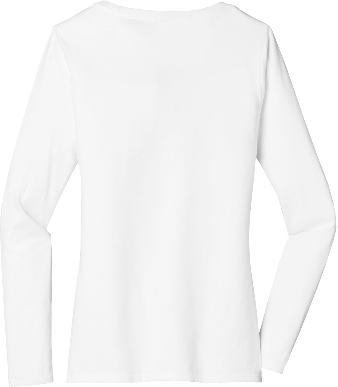 no-logo District Ladies Very Important Tee Long Sleeve V-Neck-Regular-District-Thread Logic