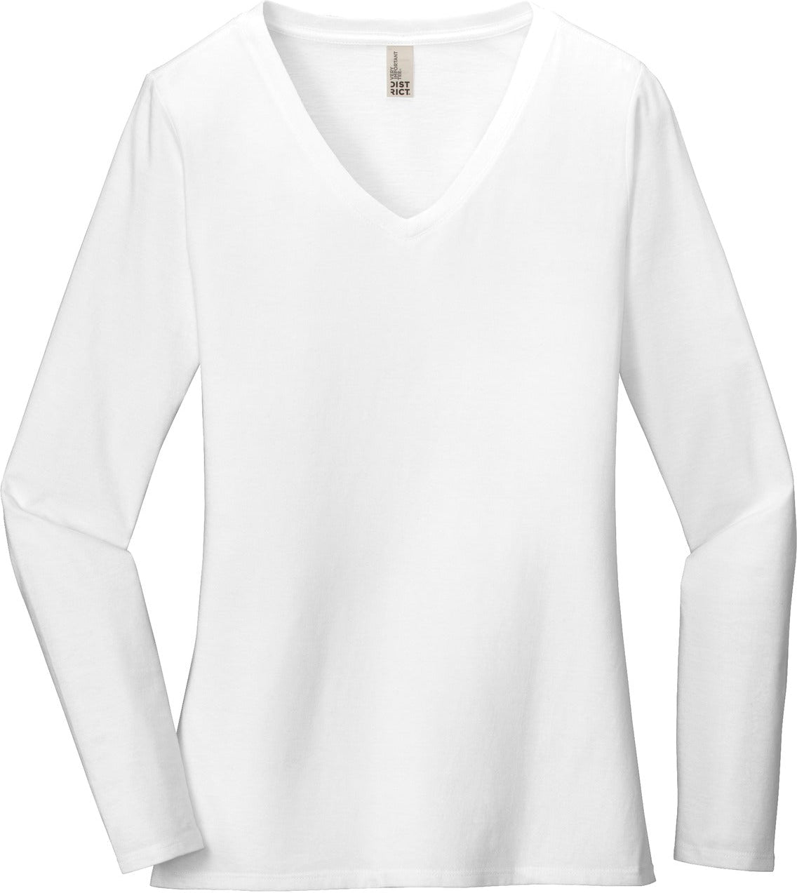 District Ladies Very Important Tee Long Sleeve V-Neck